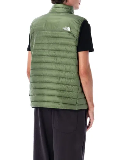 The North Face Men Green Logo Puffer Vest, Xl Luxury Jackets For Men Darveys In Green