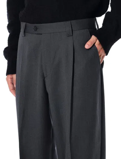 Mfpen Service Wool Twill Trousers Dark Grey In Gray