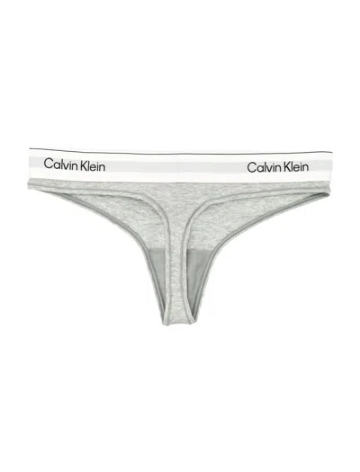 Calvin Klein Womens Modern Thong In Gray
