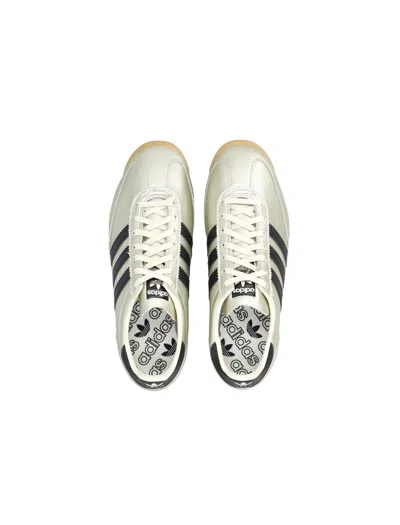 Adidas Originals Sl 72 Og Three-stripe Metallic-leather Sneakers In Silver