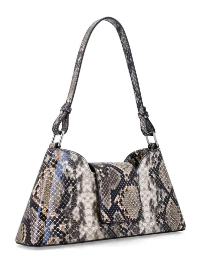 Justine Clenquet Marla Python-effect Bag In Nude