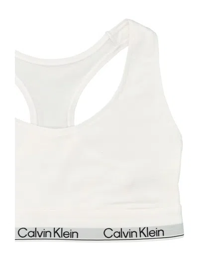 Calvin Klein Icon Cotton Modal Unlined Bralette In White