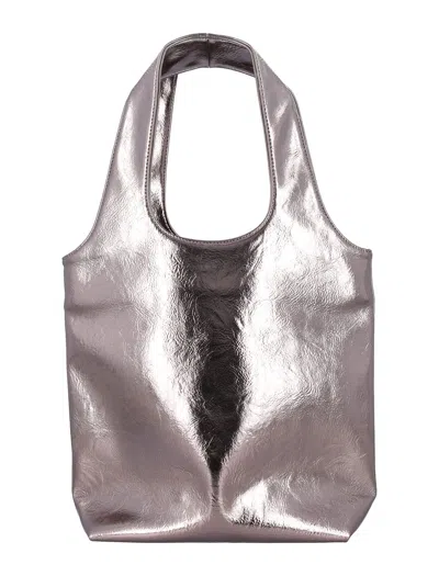 Apc A.p.c. Ninon Small Tote Bag In Silver