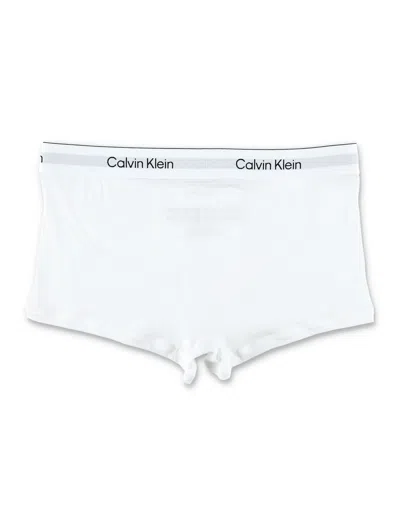 Calvin Klein 3 Pack Low Rise Trunks In White