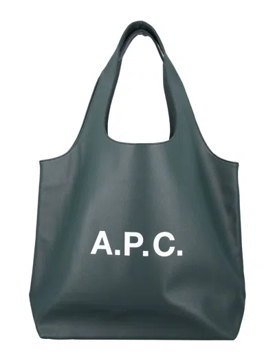 Apc A.p.c. Ninon Small Shopper Bag - Synthetic - Green In Green