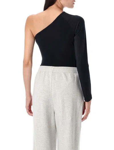 Adidas Originals Campus 2000 One-shoulder Bodysuit In Black