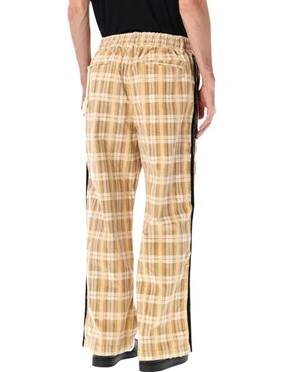 Adidas Originals Adidas X Song For The Mute Adi006 Plaid Pants In Yellow
