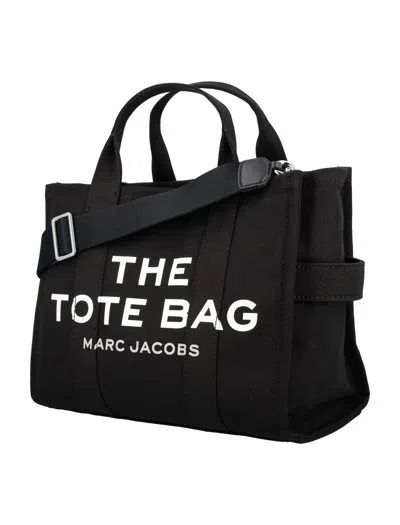 Marc Jacobs The Medium Canvas Tote Bag In Black