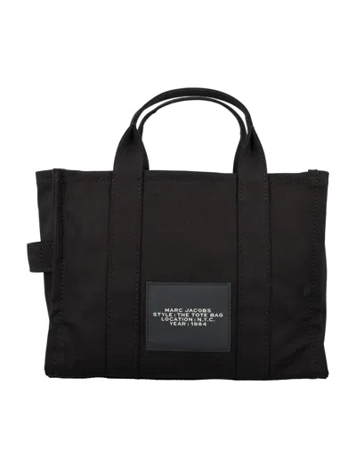 Marc Jacobs The Medium Canvas Tote Bag In Black