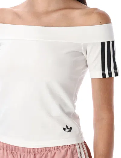 Adidas Originals Adicolor Bandeau Short Sleeve T-shirt In White