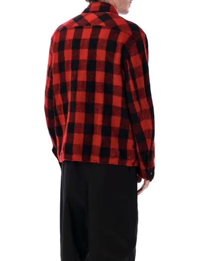 Junya Watanabe Long Sleeve Shirt Jacket With Flap Pockets In Multi