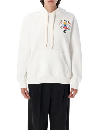 Casablanca Casa Way Mountain Hoodie In White