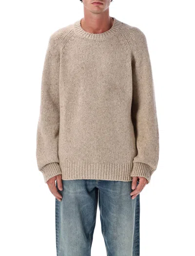 Apc A.p.c. A.p.c. Harris Crewneck Wool Jumper In Neutral