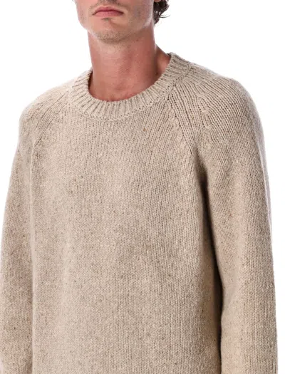 Apc A.p.c. A.p.c. Harris Crewneck Wool Jumper In Neutral