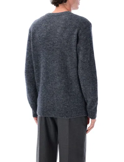 Apc A.p.c. A.p.c. Lucas Alpaca Blend Crew Neck Sweater In Black