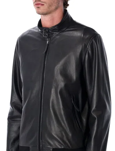 Sword 6.6.44 S.w.o.r.d 6.6.44 Leather Biker Jacket In Black