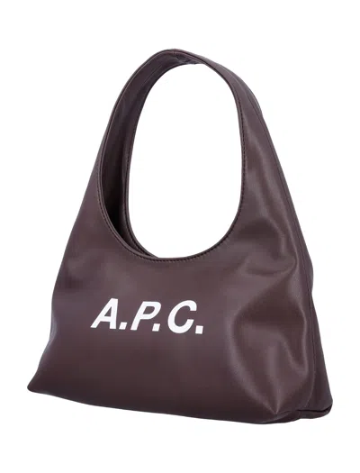 Apc Mini Ninon Handbag Top Handle In Brown