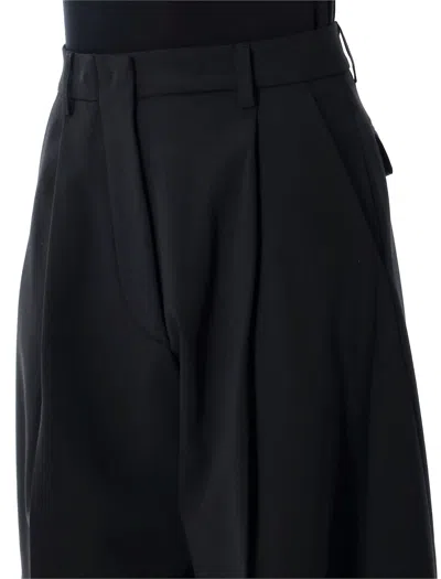 The Latest L-blend Tapered Pants With Dart In Black