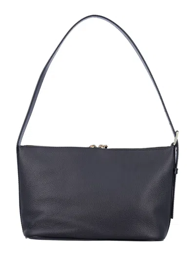 Apc A.p.c. Vera Grained Leather Shoulder Bag In Black