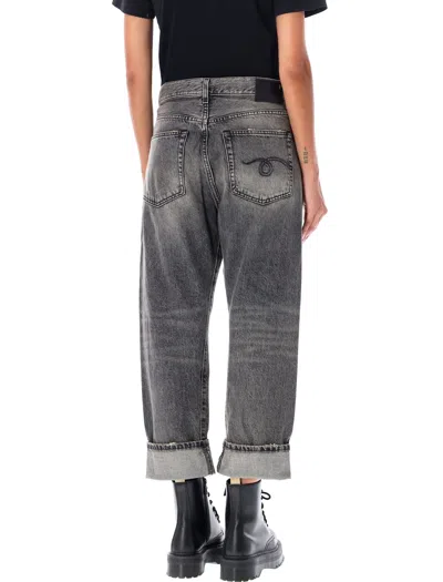 R13 Cross Over Jeans In Blue