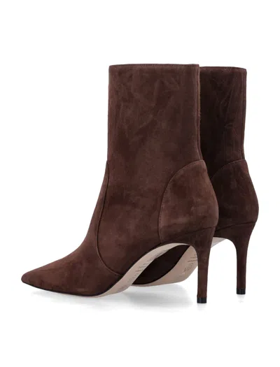 Stuart Weitzman 75mm Stuart Power Ankle Boots In Brown
