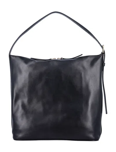 Apc Vera Maxi Shoulder Bag With Adjustable Strap In Black
