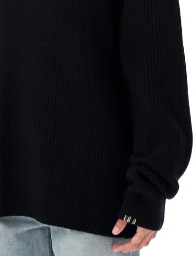 Extreme Cashmere Tes Long-sleeved Minimalist Pullover Sweater In Black