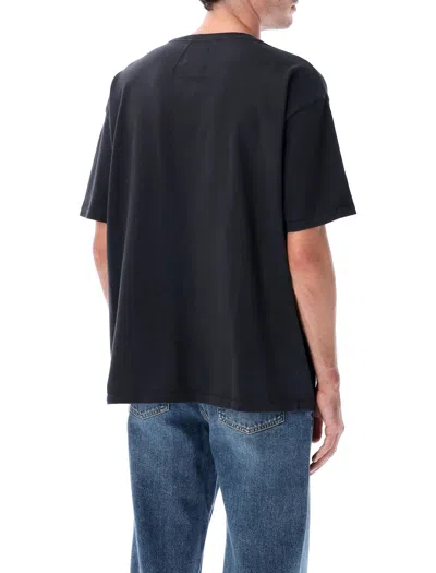 Rhude Crew Neck Short Sleeve Graphic Print T-shirt In Black