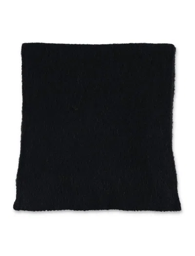 American Vintage Rectangular Soft Texture Scarf In Black