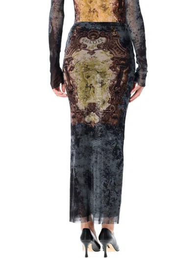 Jean Paul Gaultier "médaillon" Skirt In Multi
