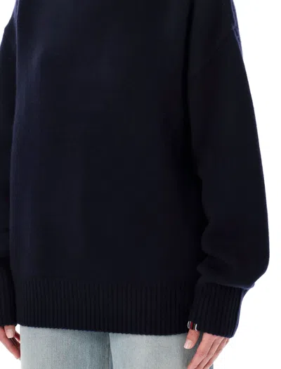 Extreme Cashmere Roll-neck Dropped-shoulders Sweater In Black