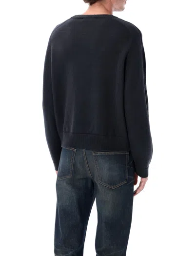 Our Legacy Merino Wool Crewneck Sweater In Black