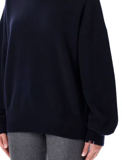 Extreme Cashmere Roll-neck Dropped-shoulders Sweater In Blue