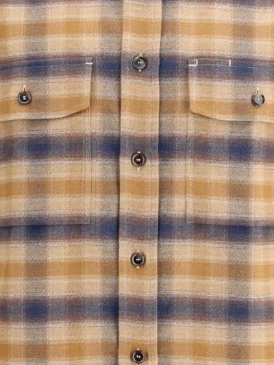Brioni Checked Cotton Shirt In Multi