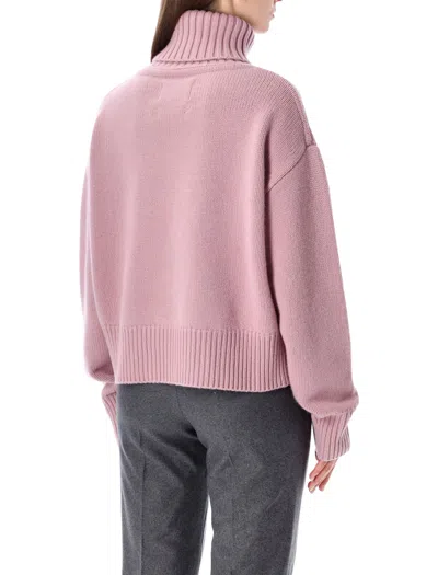 Extreme Cashmere Ribbed Roll-neck Sweater In Pink