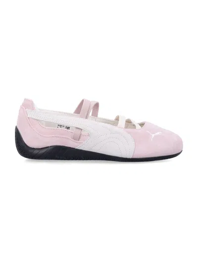 Puma Speedcat Leather Ballerina Flats In Pink