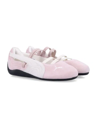 Puma Speedcat Leather Ballerina Flats In Pink