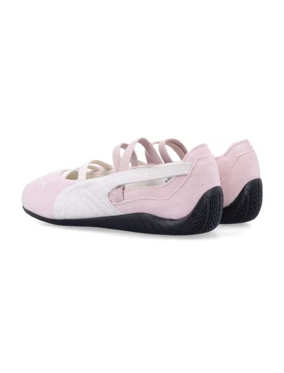 Puma Speedcat Leather Ballerina Flats In Pink