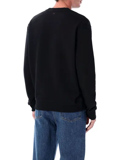 Ami Alexandre Mattiussi Navy Blue Ami De Coeur Sweater In Black
