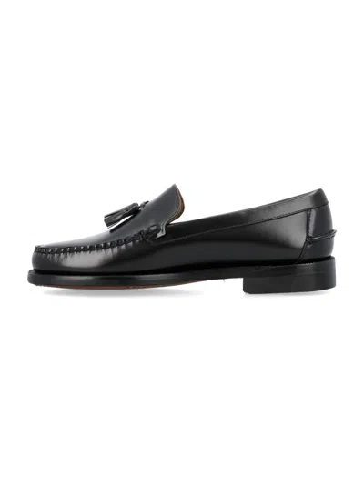 Sebago Classic Will Loafers In Black Leather In Black