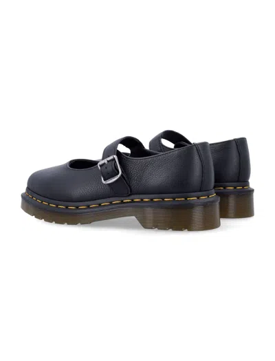Dr. Martens Shoe Mary Jane Elphie Mj Black Virginia In Black