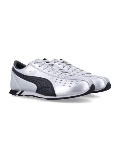 Puma Sprint Metallic Sneakers In Silver