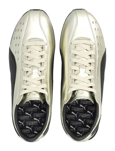 Puma Sprint Metallic Sneakers In Gold