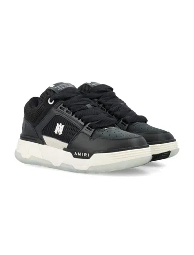 Amiri Low Top Sneakers Contrast Sole Design In Black