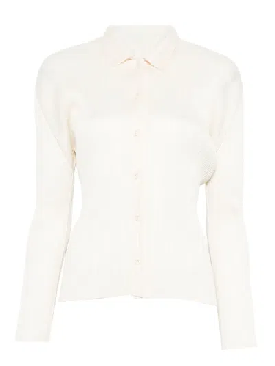 Issey Miyake Pleats Shirt In Neutral