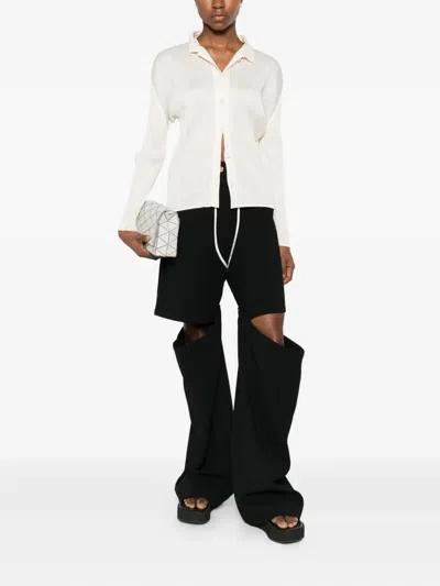 Issey Miyake Pleats Shirt In Neutral