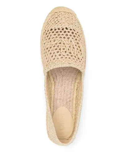Chloé Chloe Women Isla Espadrillas Shoes In Neutral