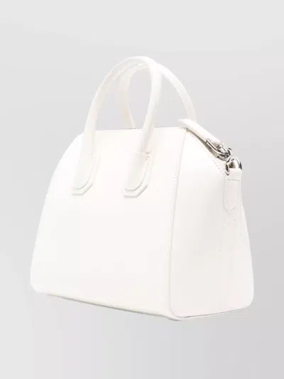 Givenchy Structured Clutch Bag Top Handles In White