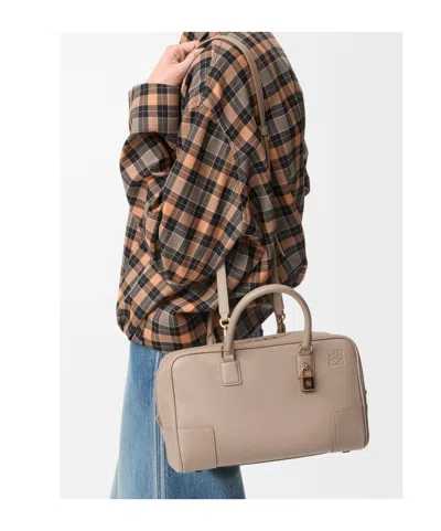 Loewe Double Zipper Shoulder Bag In Orange