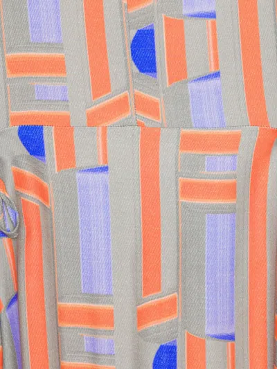 Henrik Vibskov Geometric-pattern Dress In Gray